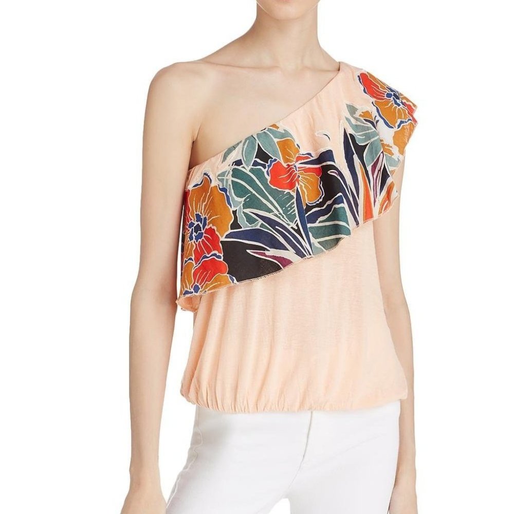 NWOT - Free People Annka Bubble One-Shoulder Peach, XS
